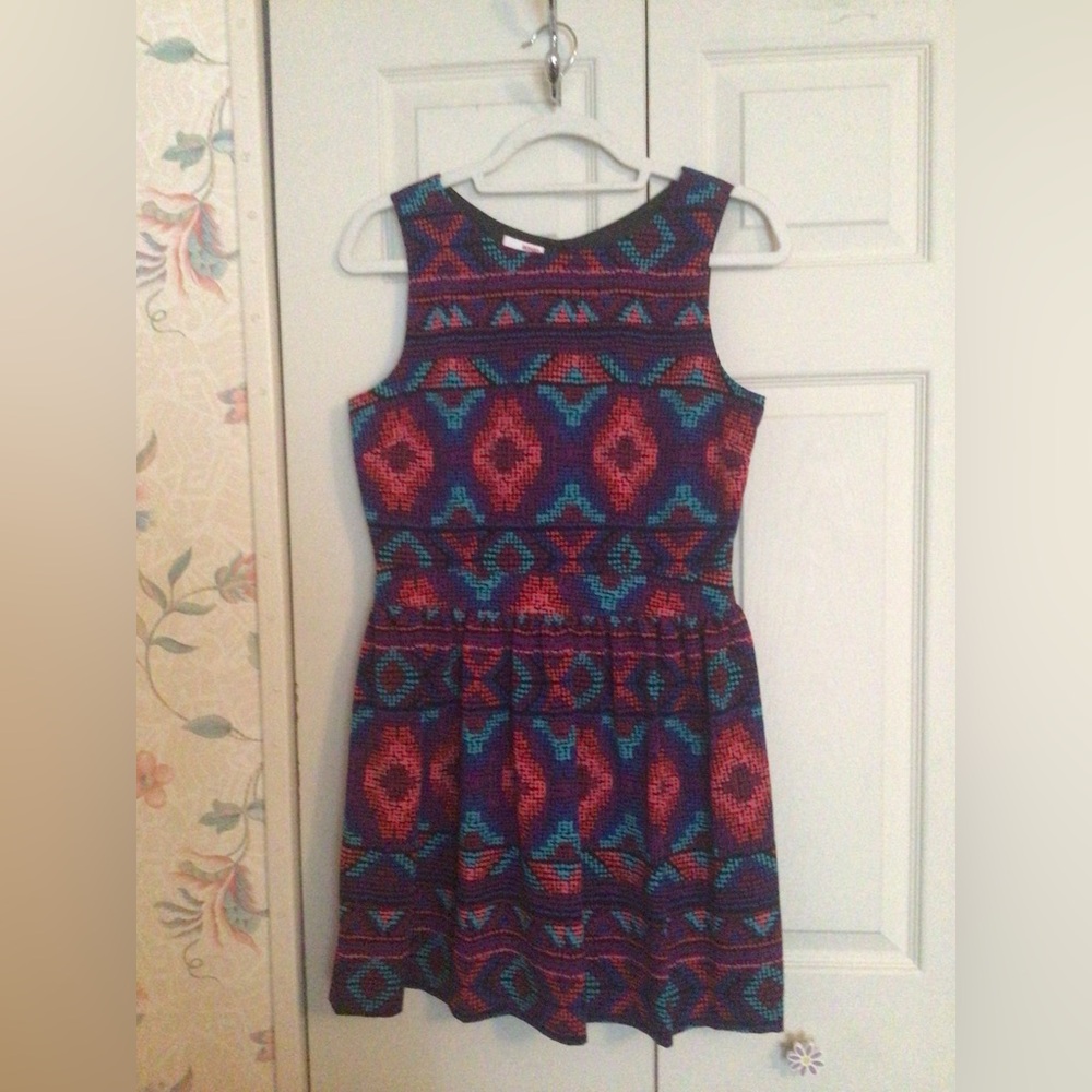 Bongo Juniors Patterned Sleeveless Mini Dress